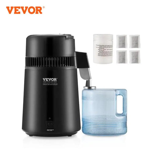 VEVOR Water Distiller 4L 1.05 Gallon Pure Water Purifier Filter For Home Countertop 750W Distilled  WaterMakerInterior Distiller