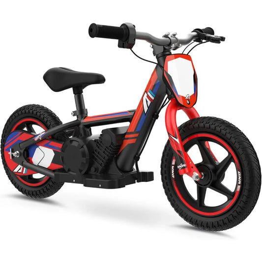 Electric Dirt Bike for Kids, 170/340W Electric Motorcycle Up to 10/12MPH,Electric Balance Bike for Ages 3-6/5-12