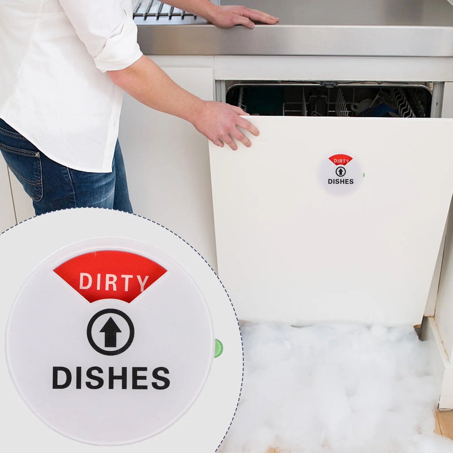 Dishwasher Magnet Sign Indicator Dirty Indicator Washer Dish Kitchen Clean Dirty Indicator Sign for Dishwasher Dishes Machine
