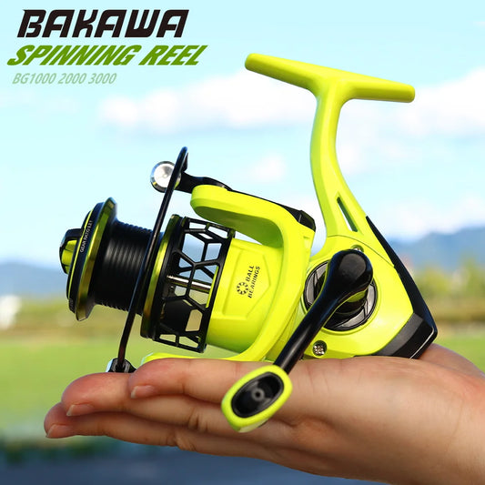 Spinning Fishing Reel 1000/2000/3000 Metal Wire Throwing Ring Tackle Metal Line Cup Carp Wheel Pesca 5.2:1 Durable Fishing Tools
