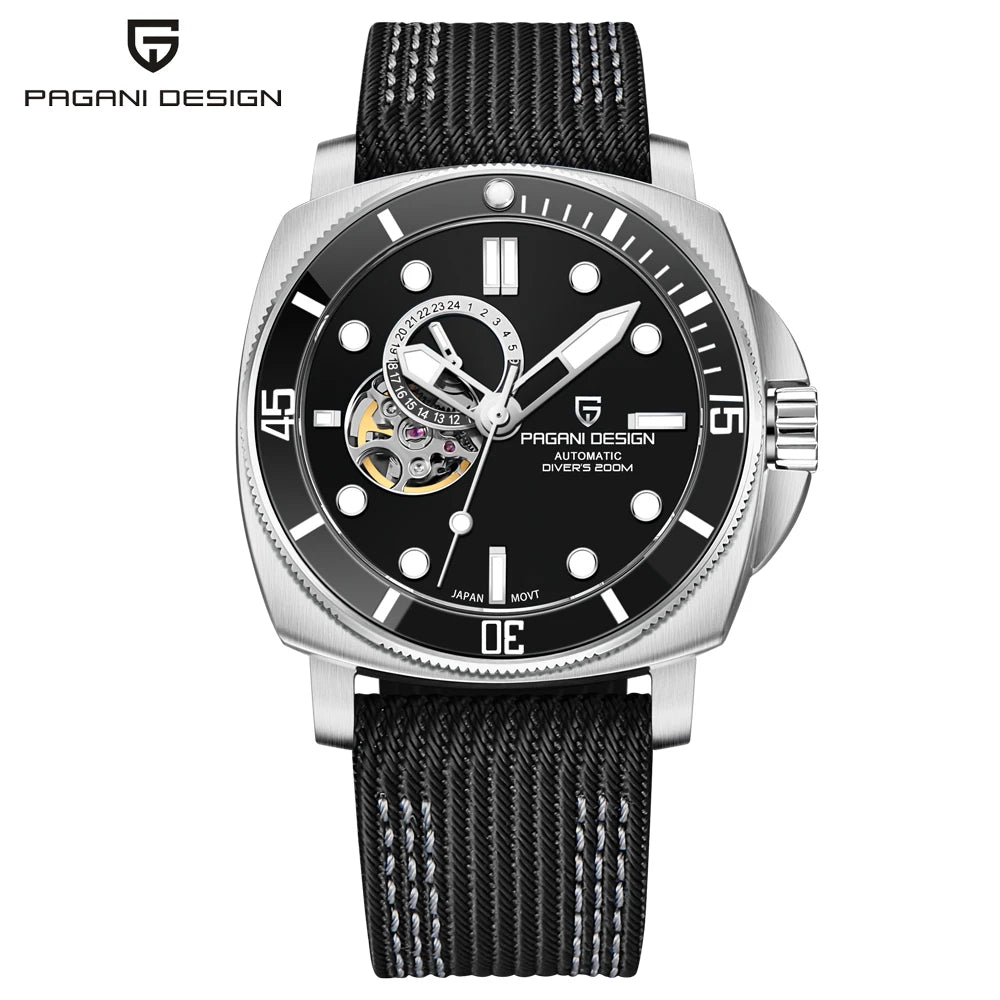 2024 New PAGANI DESIGN Men Mechanical Wristwatches Luxury Mens Watches Automatic Watch For Men Sapphire Mirror Waterproof Sports