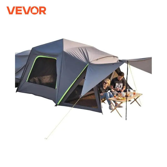 VEVOR SUV Tent for Camping Waterproof PU2000mm Spacious Double Layer Design SUV Camping Tent with Shade Awning and Mesh Windows