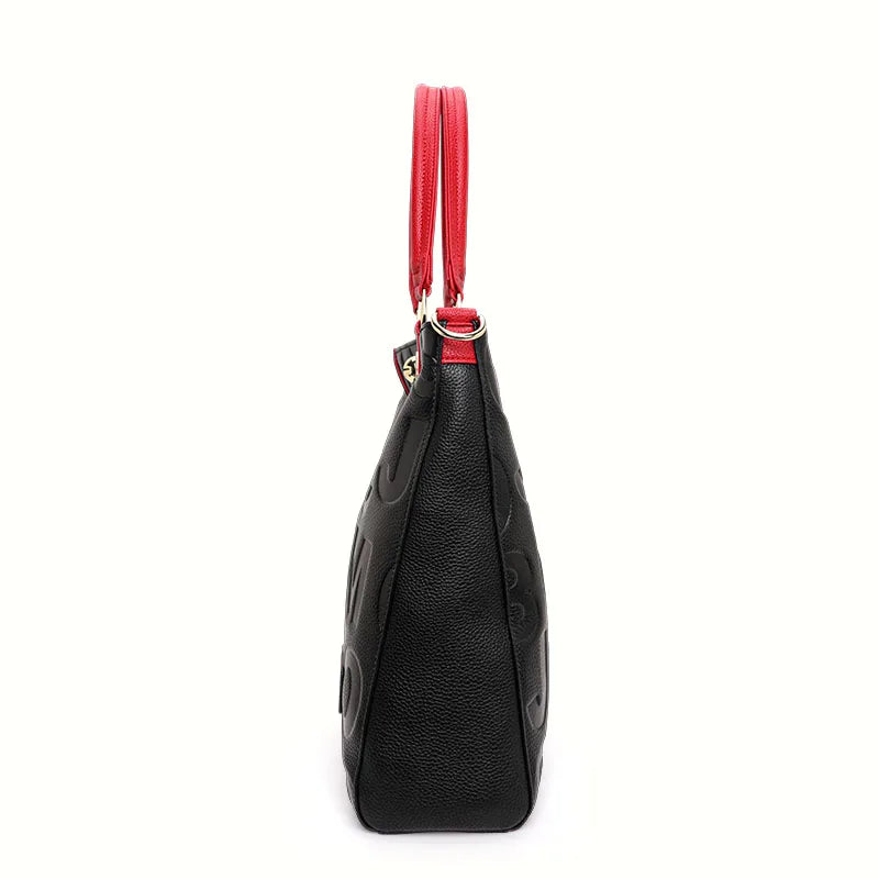 Aidrani  Fashionable women's handbag, made of high-quality cowhide, large capacity, printed with letter patterns