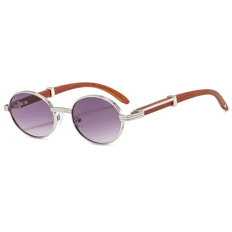 New Trendy Sunglasses for Women Men Simple Metal Travel Outdoor UV400 Shades Sun Glasses Fashion Round Frame Eyewear Goggles