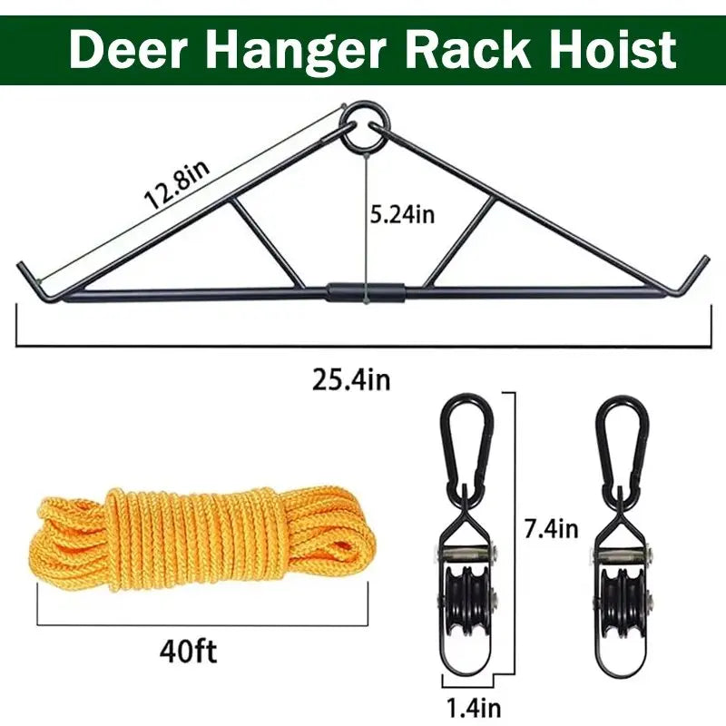 Deer Hunting Gear Deer Hanger Hoist for Skinning Elk Hunting Game Bags Deer Game Hauler Sled Drag Harness Perfect for Hunters