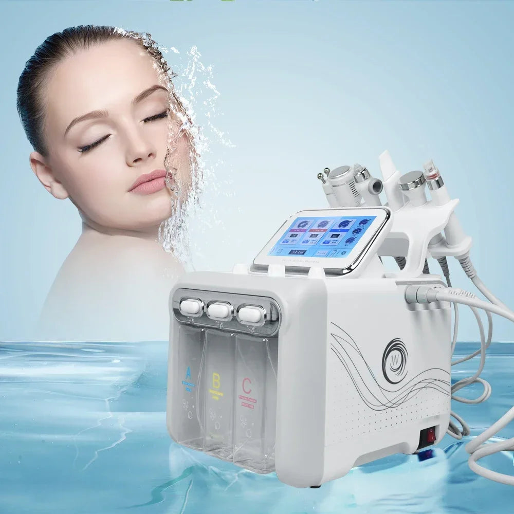 Skintierest 6in1 Multifunctional Water Coagulation Oxygen Micro Grinder H2o2 Professional Skincare and Cleansing Machine