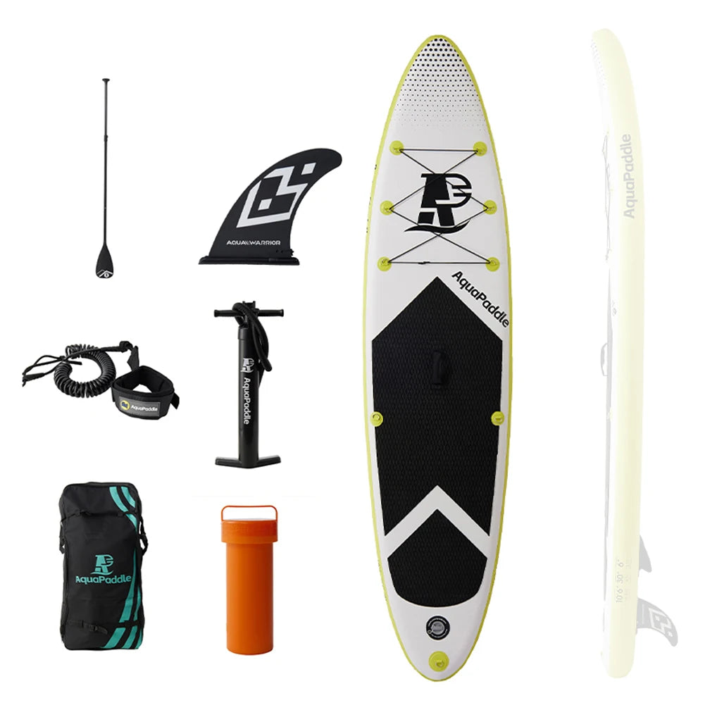 10ft Inflatable Stand-Up Surfboard Seaside Beach Water-skiing Surfboard Pulp Board Water Sports Surfboard Paddle Board