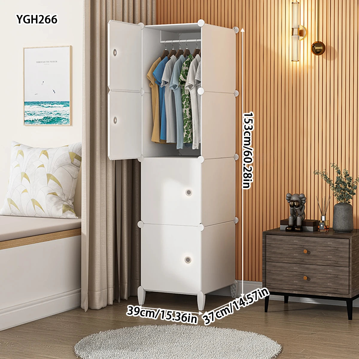 Children's Wardrobe Simple Assembly Storage Cabinet Single Dormitory Economical Rental Room Strong and Durable Baby Wardrobe