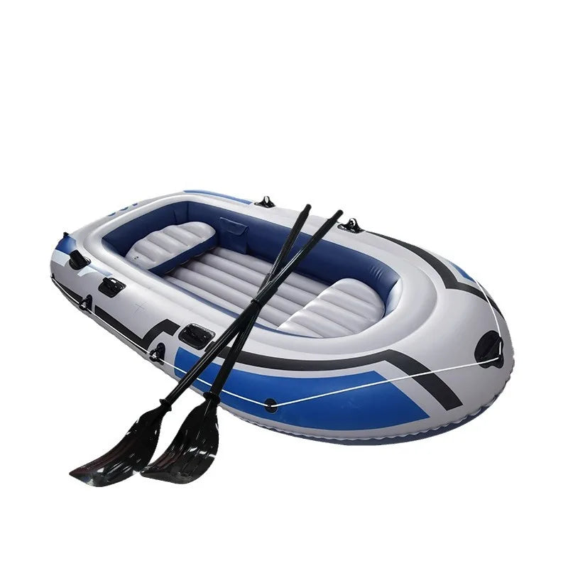 Lightweight PVC Inflatable Kayak Stable Folding Design for Kayak Drifting Fishing Rafting Sports-Rowing Boat Plastic Material