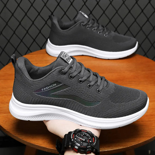 Men's shoes summer new simple single shoe versatile casual shoes soft sole lightweight running shoes breathable sports shoes