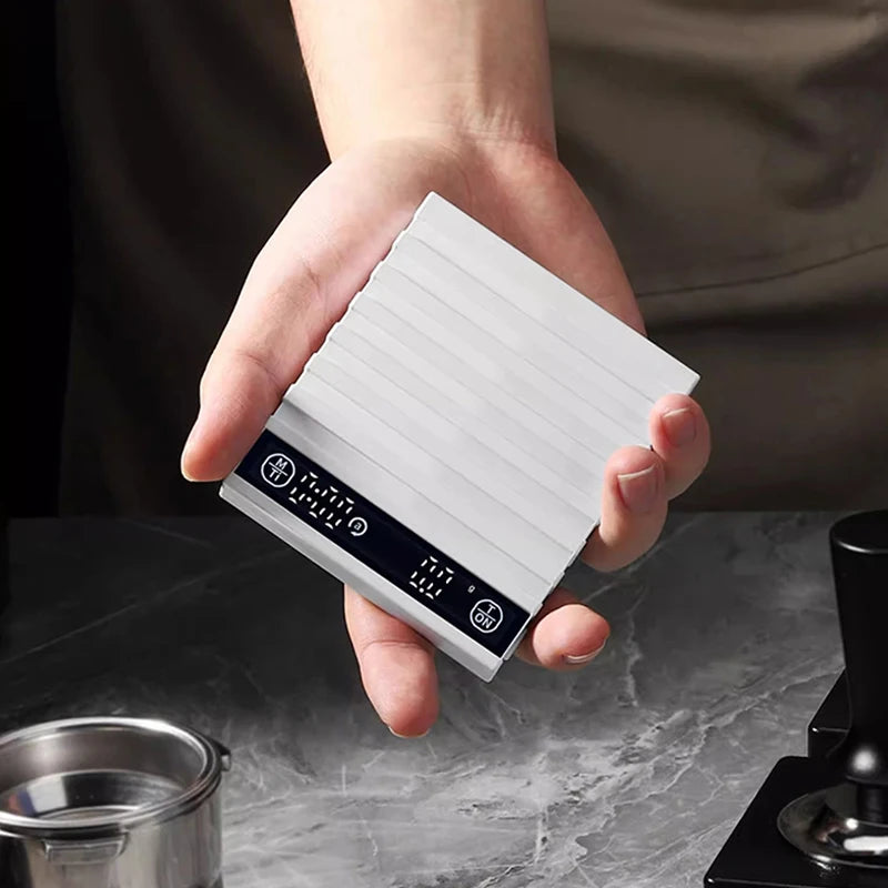 Rechargeable Coffee Electronic Scale Automatic Timing A Precision Kitchen Scale For Baking And Highly Accurate In Gram Weighing