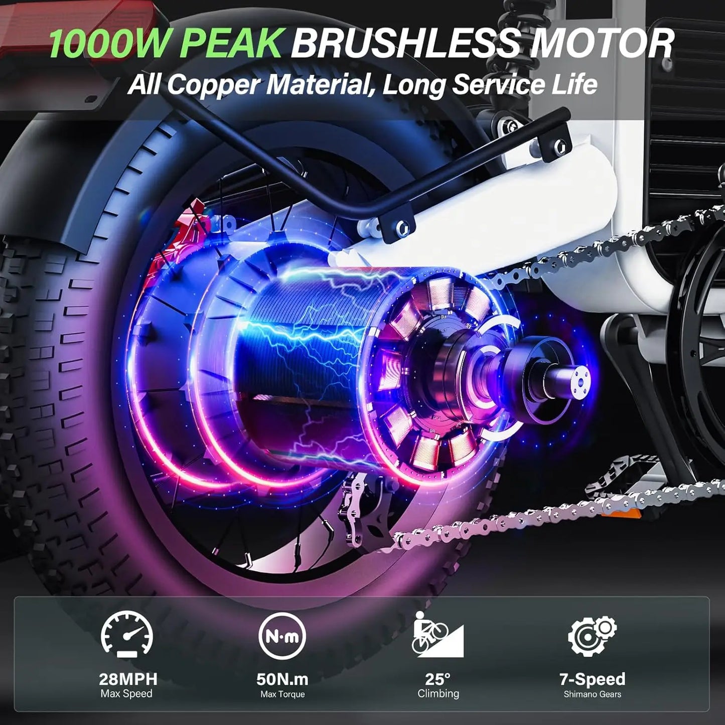 Coswheel Electric Bike T16 Adult 1000W 48V 20AH Removable battery Mountain Ebikes Fat Tire City Commuting Used ebike