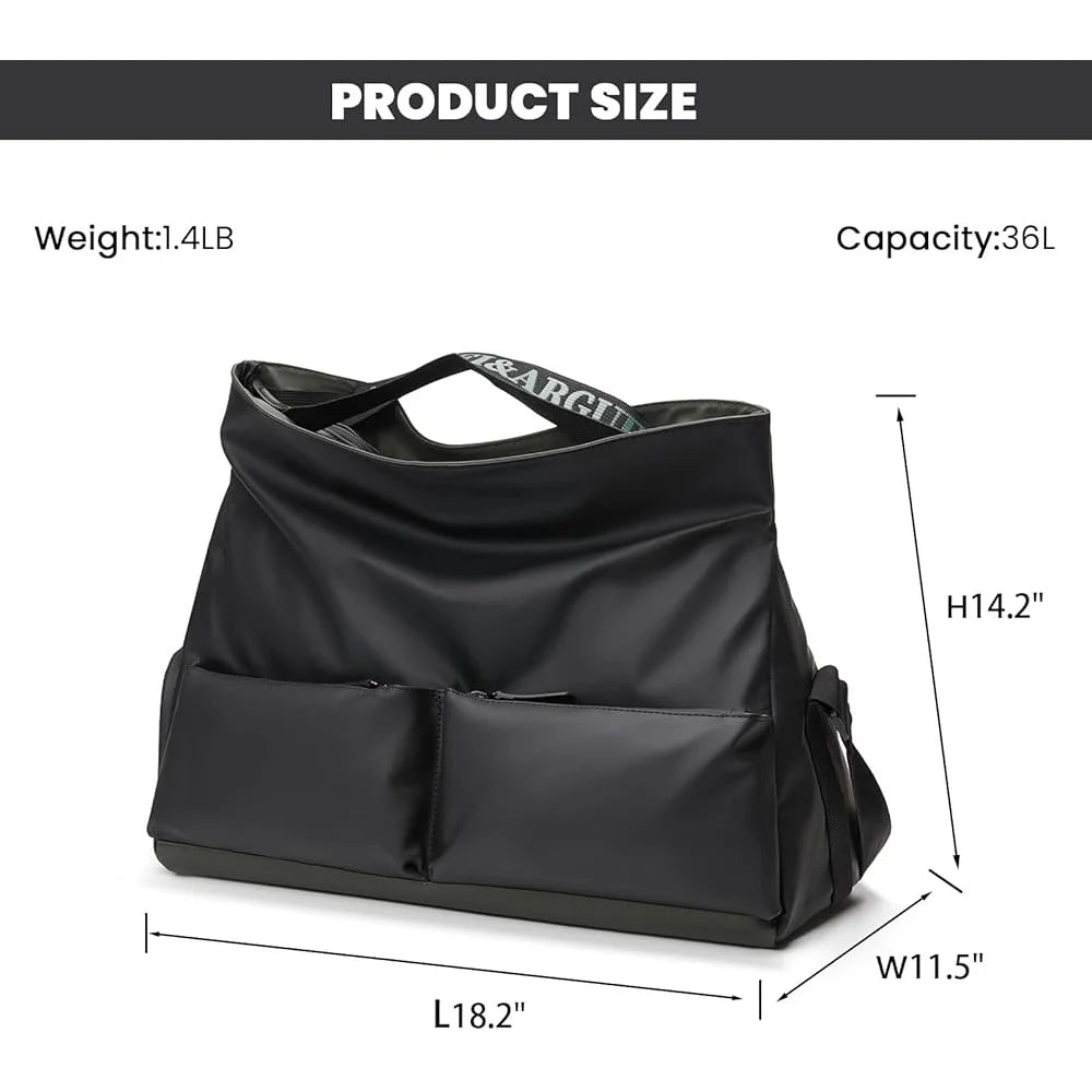 Durable Sports Gym Bag with Wet Pocket Shoe Compartment Travel Yoga Swimming Fitness Duffle Men Women
