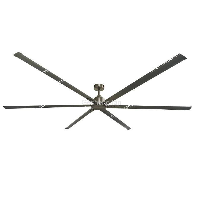 Industrial 120 inch big fan ceiling 6 aluminum blades dc motor large ceiling fan