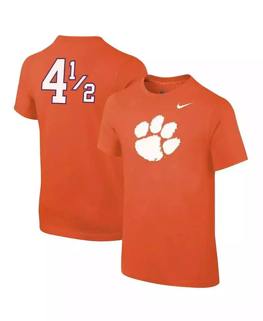 Nike | Big Boys Orange Clemson Tigers Disney+ 4Â½ Player T-shirt
