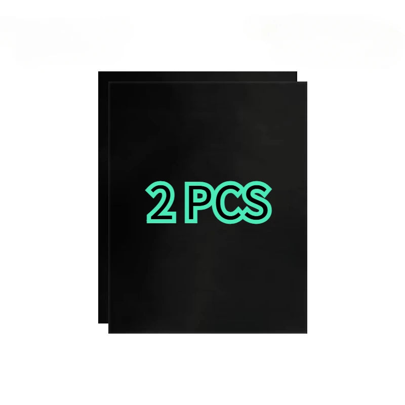 1/2/3/4/5PCS Black BBQ Grill Mat Oven Baking BBQ Grill Mat Microwave Bottom Liners Cooking Kitchen Outdoor Picnic Party Tool