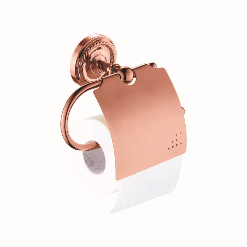 Rose Gold Bathroom Accessories Bath Brass Bathroom Soap Dish Set Toilet Life Bathroom Rack Paper Holder Bathroom Appliance