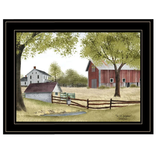 "The Old Spring House" by Billy Jacobs Ready to Hang Framed Print Black Frame