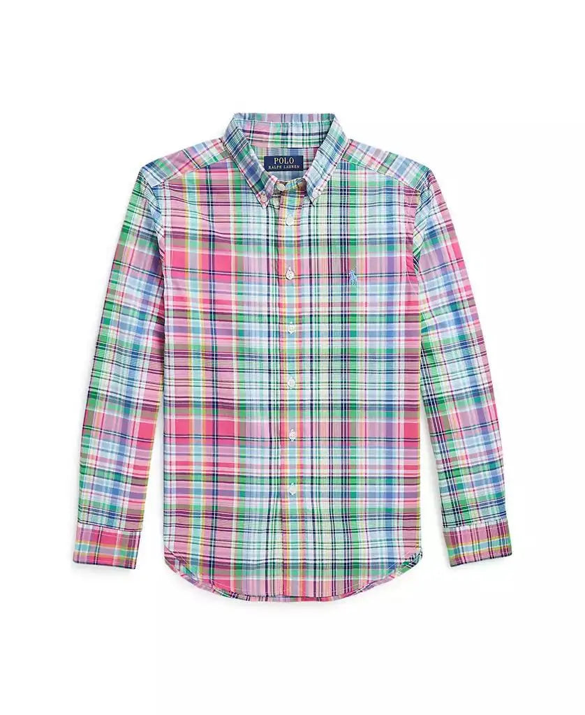 Polo Ralph Lauren | Big Boys Plaid Cotton Poplin Shirt