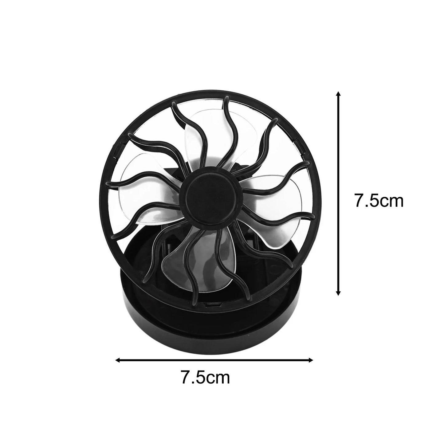 Clip on Cap Fan Solar Powered Fan Cooling Fan Hands Free Personal Fan Portable Fan for Outdoor Camping Sports Travel Hiking