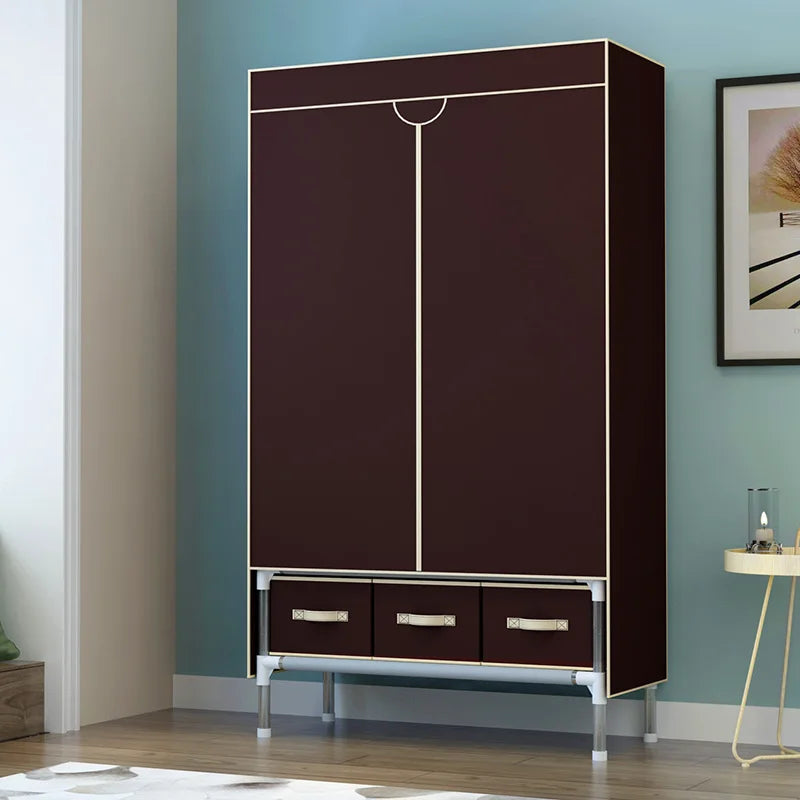 Minimalist Modern Cloth Wardrobe Simple Armoire 19MM Bold Firm Fashion Storage Cabinets Wardrobe Double Person Locker 2025