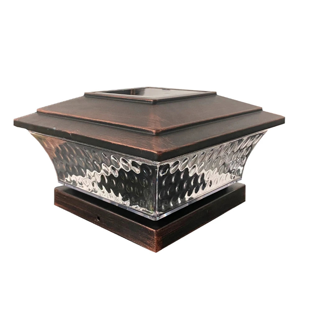 Solar Light Fence Gate Pillar Head LED Lamp 6500K/2800K Landscape Garden Solar Night Light Courtyard Landscape Garden Decoration