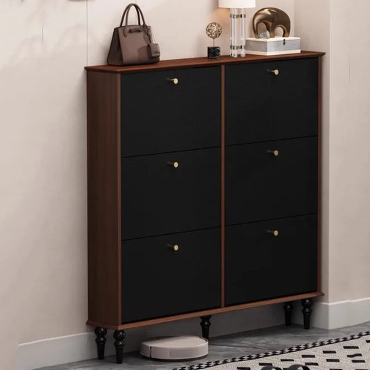 Vertical Storage Shoe Cabinet Organizer Mobile Living Room Shoe Shelf Wooden College Dorm Essentials Gabinete Hotel Furniture