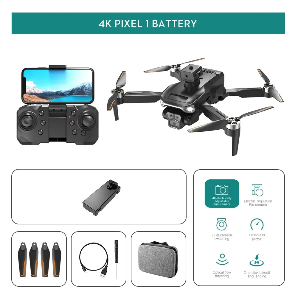 LF633 Brushless Drone 2.4G Optical Flow Dual Camera Obstacles Avoidance 4K with dual lens WIFI HD professional aerial Drone