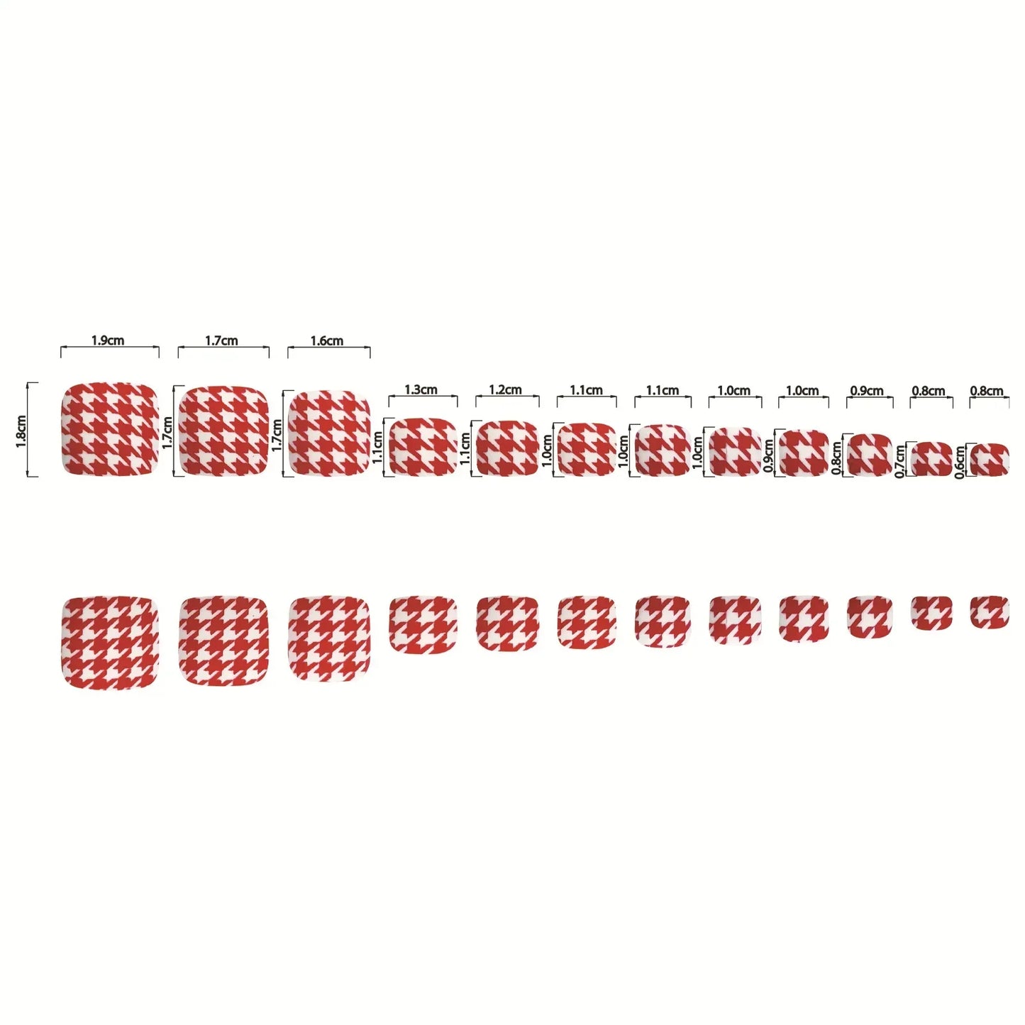 24pcs New Summer False Toe Nail Matte Cute Short Fake Toenail Tips For Girls Lady Fashion Simple Red Square Press On Toe Nails