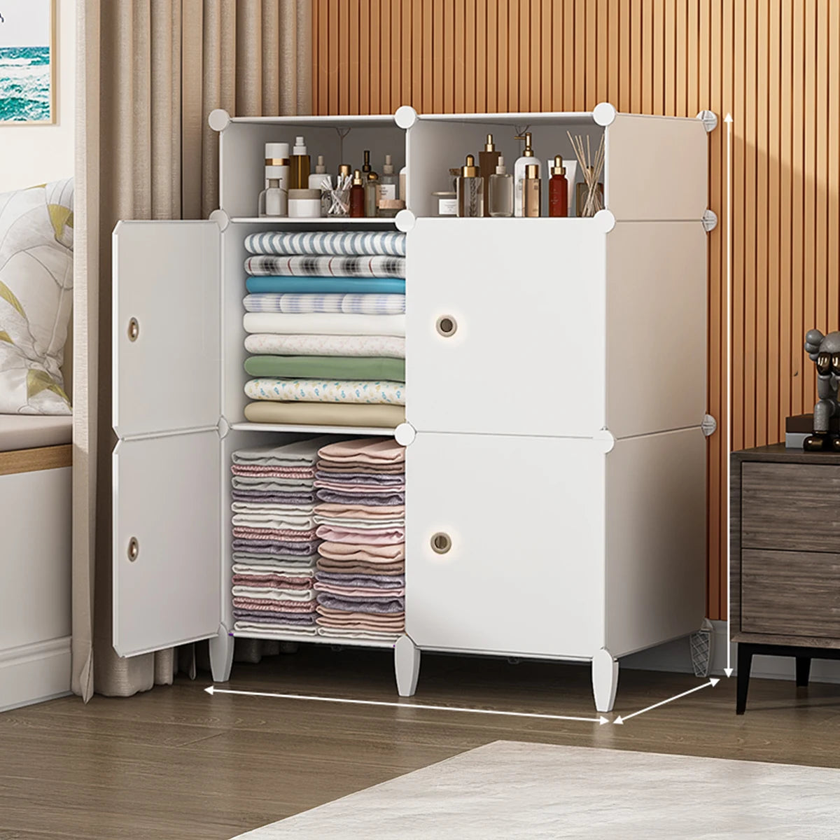 Children's Wardrobe Simple Assembly Storage Cabinet Single Dormitory Economical Rental Room Strong and Durable Baby Wardrobe