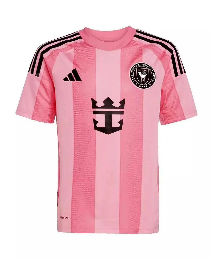 adidas | Big Boys and Girls Lionel Messi Light Pink Inter Miami CF 2025 Euforia Replica Player Jersey