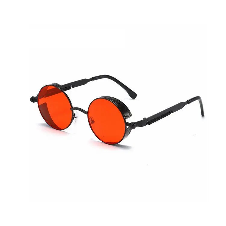 Metal Steampunk Sunglasses Men Women Fashion Round Glasses Brand Designer Vintage Sun Glasses High Quality Oculos de sol