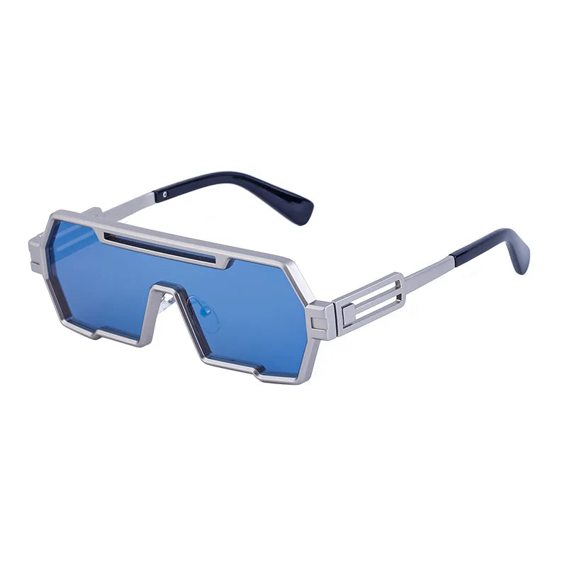 Irregular Square Steampunk Sunglasses For Men Women Brand Design Luxury Outdoor Sports Driving Sunscreen Metal Sun Glasses 2025