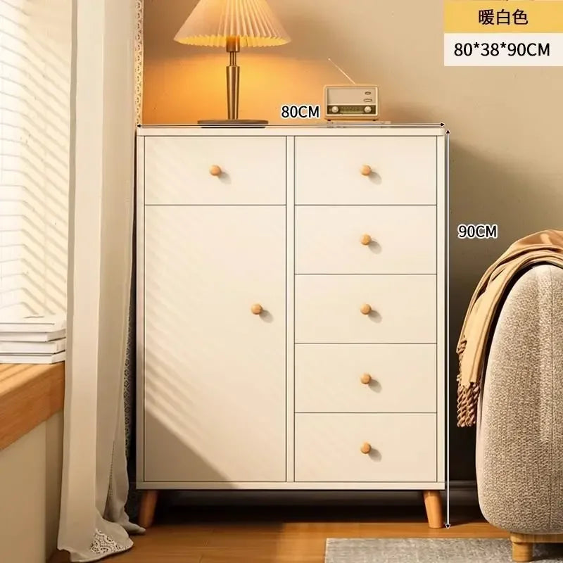 Modern Chest Cabinet Living Room Storage Locker with Drawers Sideboard Buffet Cabinet for Living and Dining Room Indoor Entryway