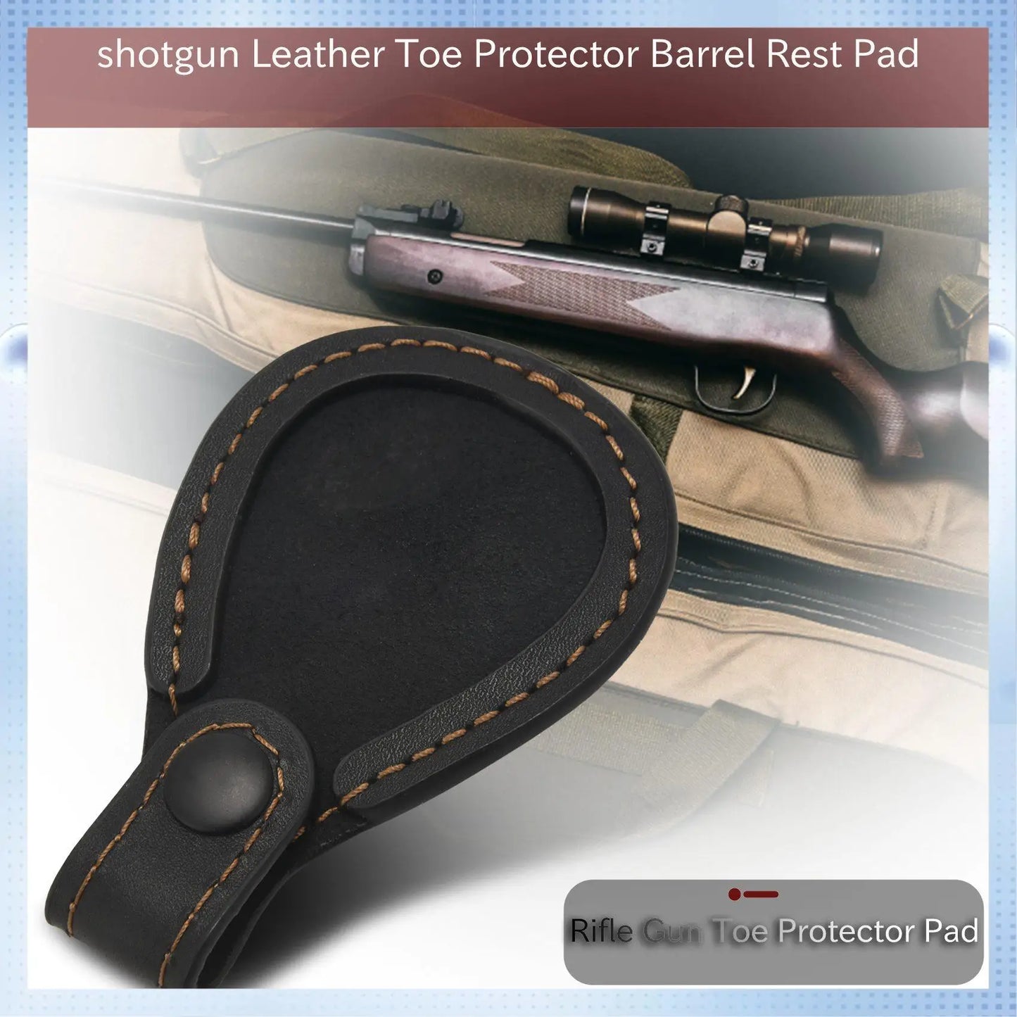 ABMW-Hunting Leather Shoes And Toe Protector Pad Hunting Barrel Rest Game Accessories