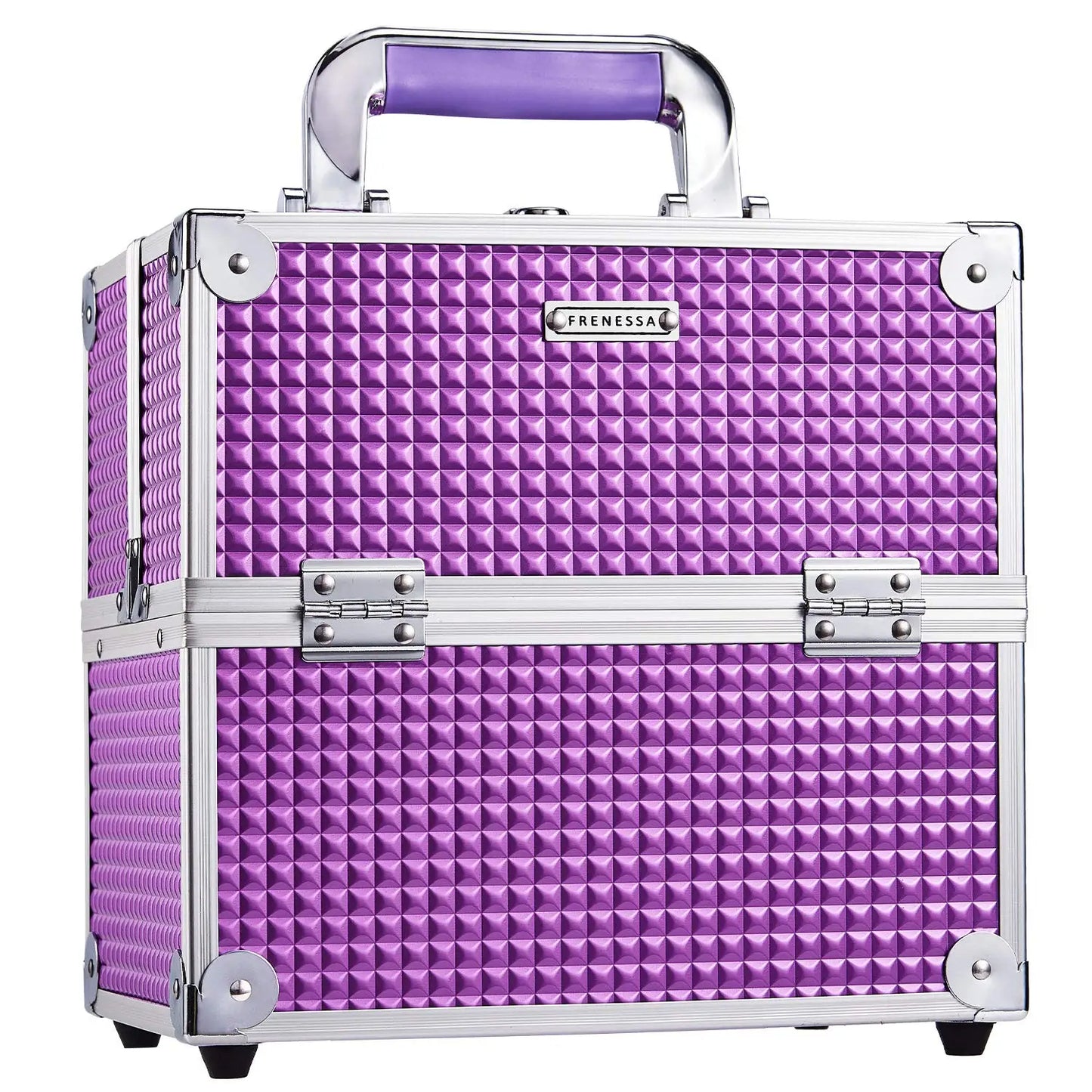 Makeup Case Portable Travel Alloy Cosmetics Make Up Storage Organizer Box Jewelry Nail Manicure Beauty Vanity Suitcase for Women