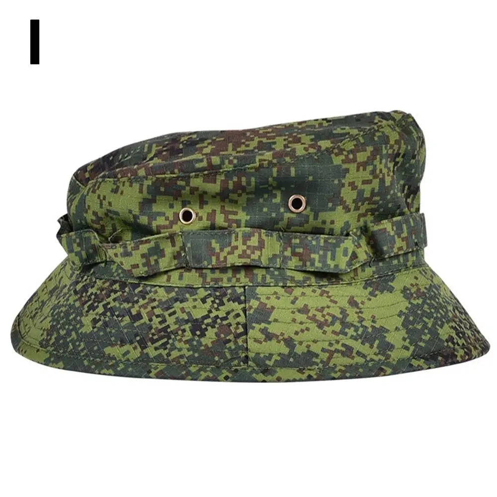 2025 New Style Bucket Hat Boonie Hunting Outdoor Wide Brim Sun Men Cap Tactics Fishing Bucket Hat Cowboy Cap