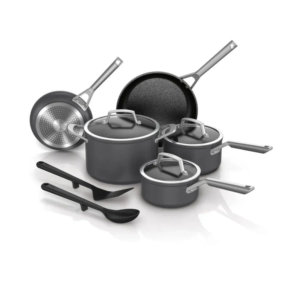 NeverStick Premium Hard-Anodized 10-Piece Cookware Set, C39010