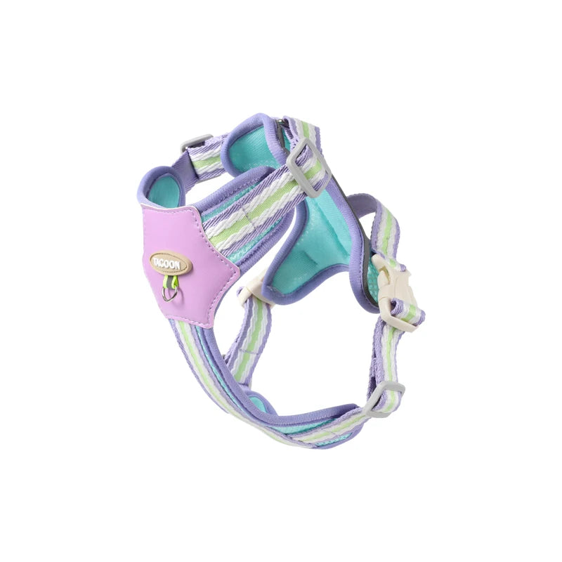 Small Dog Harness No-Pull Adjustable Vest Reflective & Breathable Lightweight Pet Chest Harness Comfort for PuppiesDaily Walks T