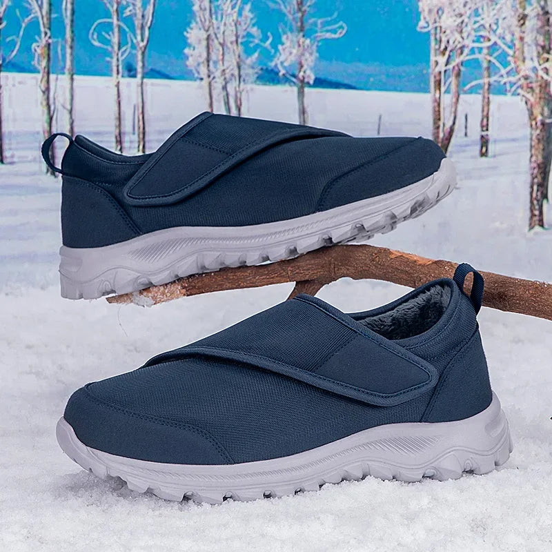 Men Shoes Wide Barefoot Winter Warm Orthopedics Wide Feet Swollen Walking Casual Shoes Thumb Eversion Adjusting Soft Sneakers