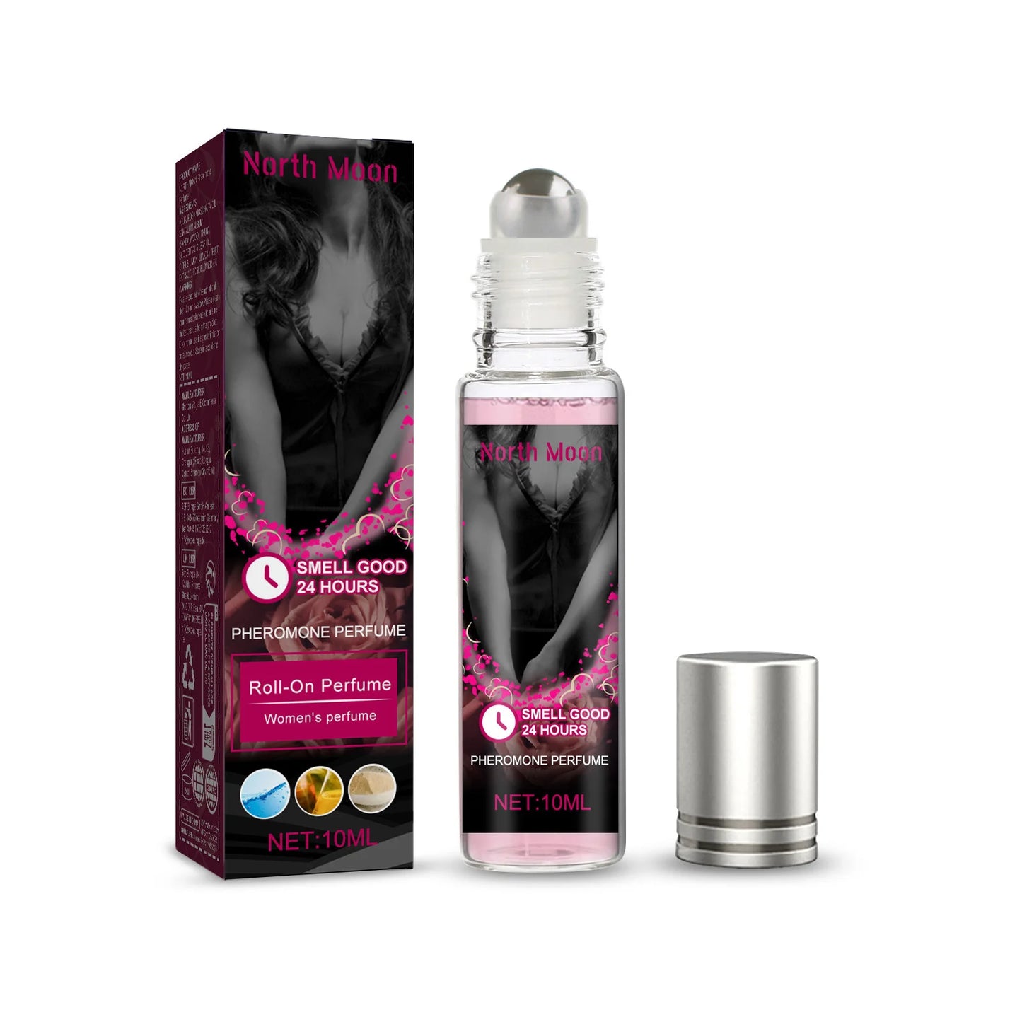 Roll on Pheromone Perfume Intimate Partner Flirting Seduction Erotic Perfume Sexy Fragrance Attract Men Women Body Scent Perfum