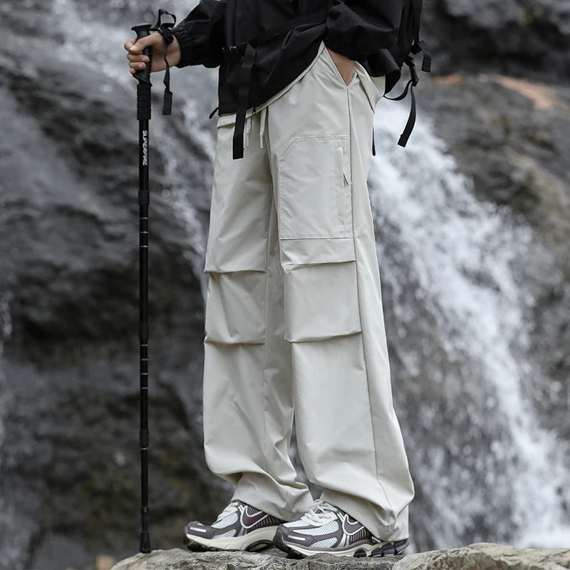 Waterproof Hiking Pants Men Lightweight Paratrooper Pants Trekking Camping Spring Summer Outdoor Pants Men Thin Casual Trousers