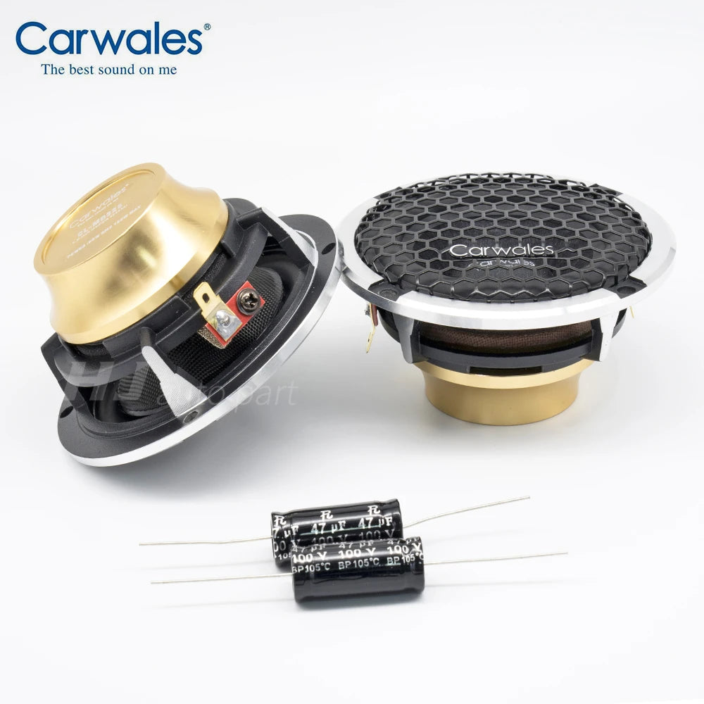 2pcs 3.5 Inch Midrange Speaker 80W rms power Car Audio Sound System Speaker audio horn High Fidelity Pure Vocal Speaker