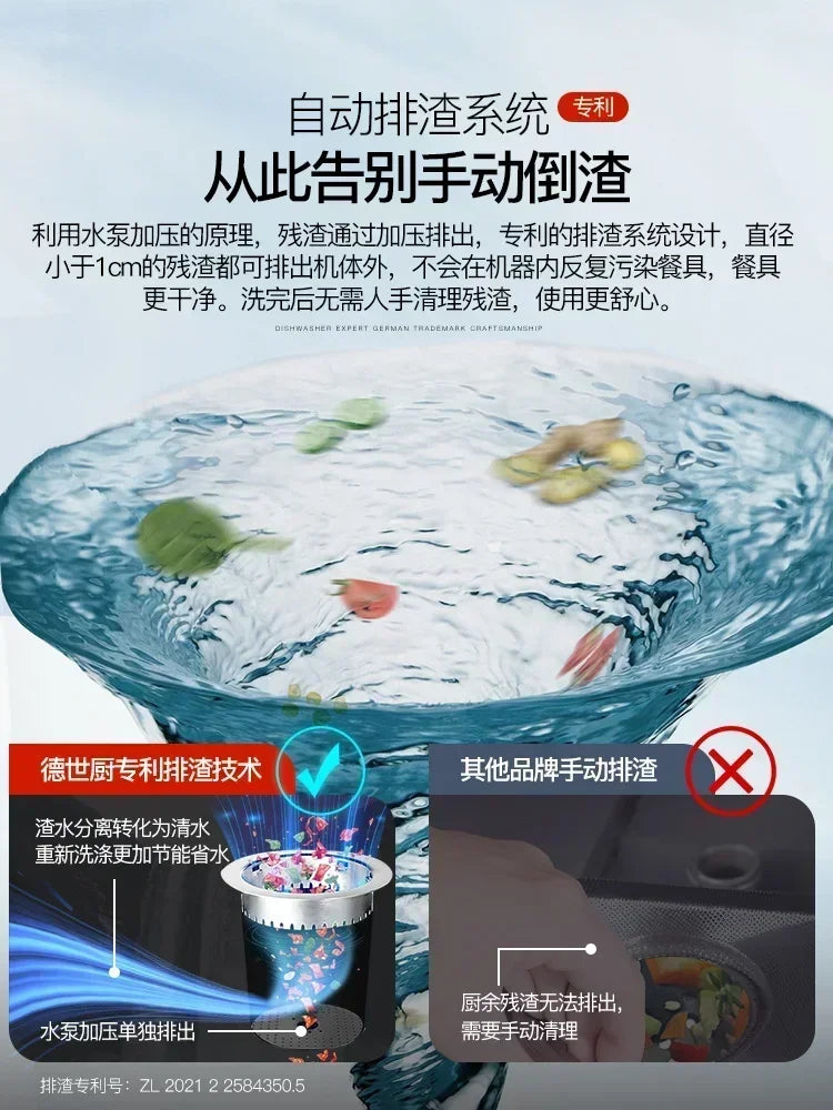 dishwasher  New Automatic desktop 8 person capacity  small household drying and disinfection Q8 tabletop dishwasher