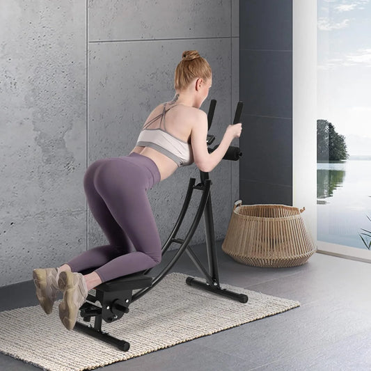 Ab Workout Equipment for Gym, Core Trainer with 3 Intensities Digital Display , Foldable Abdominal Trainer Waist Toner