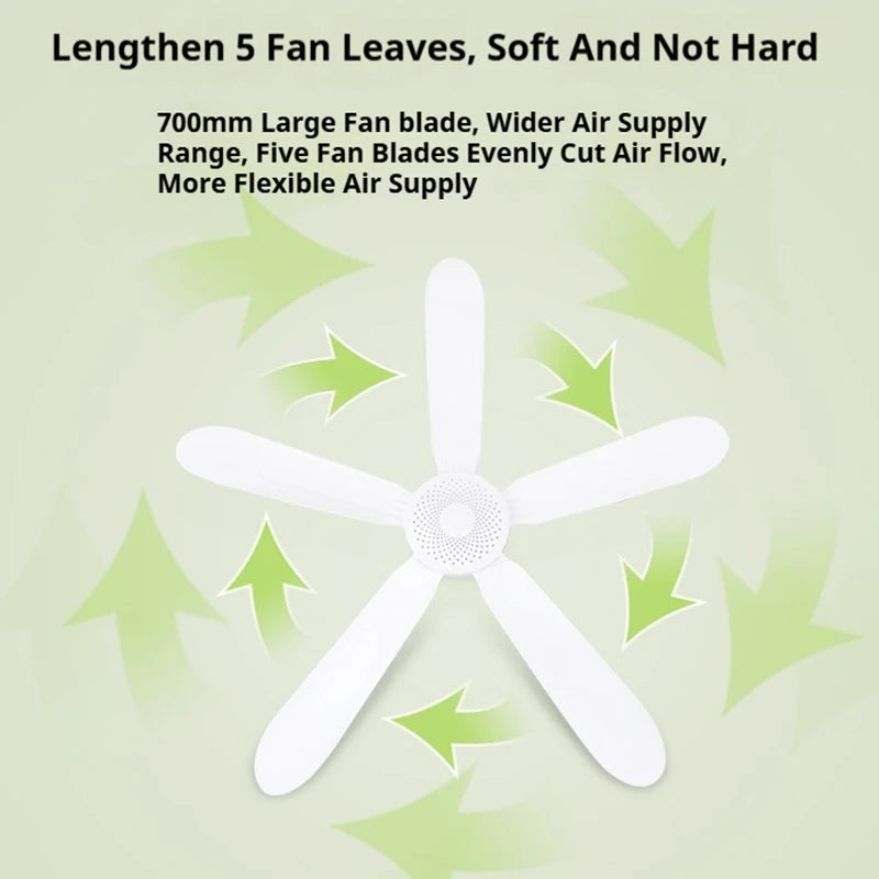220V AU/EU/UK Silent 5 Leaves Ceiling Canopy fan with 1.8m switch Hanging Fan for Camping Bed Dormitory Tent  celling fan