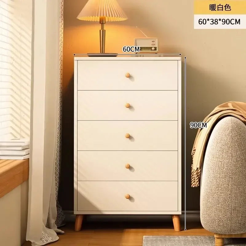 Modern Chest Cabinet Living Room Storage Locker with Drawers Sideboard Buffet Cabinet for Living and Dining Room Indoor Entryway