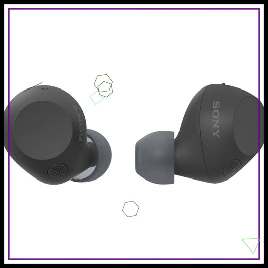 Wireless Noise-Canceling Earbuds with 30-Hour Battery Life, Lightweight Secure Fit in Black