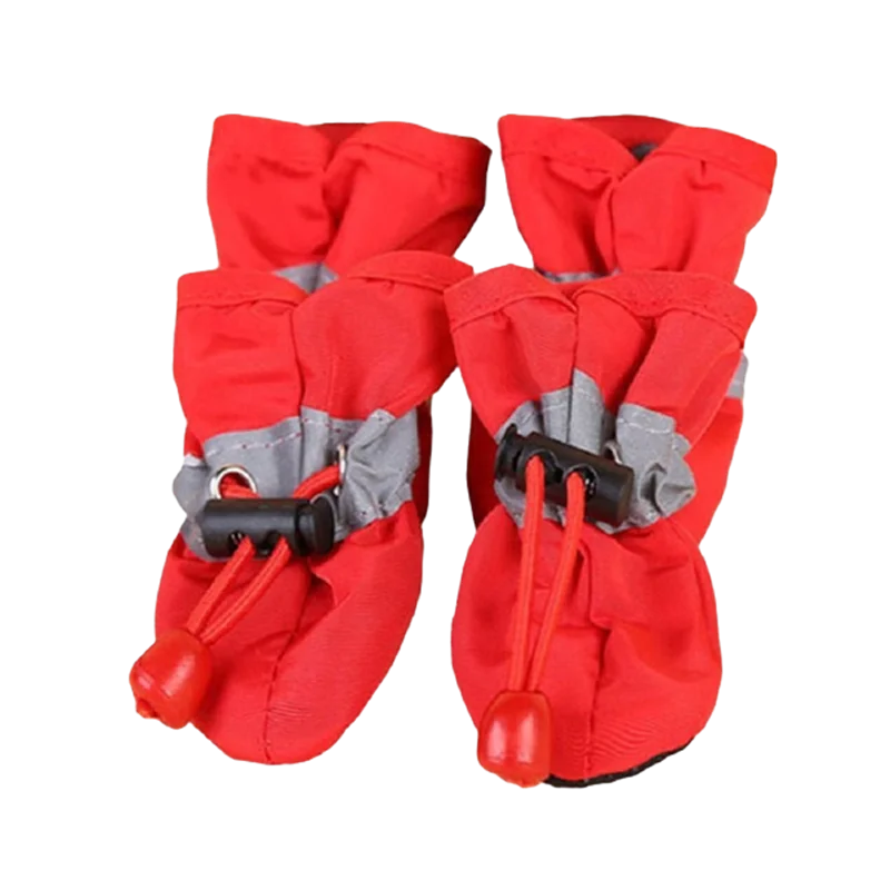4 PCS set Of Waterproof Pet Dog Shoes, Anti Slip Soft Soled Rain Boots, Kitten Dog Shoes, Puppy Pet Boots, Pet Paw Accessorie