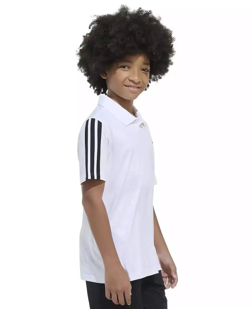 adidas | Big Boys Printed Debossed Logo Short-Sleeve Polo Shirt